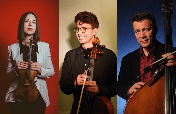 More Info for Tessa Lark (violin), Joshua Roman (cello), and Edgar Meyer (double bass)